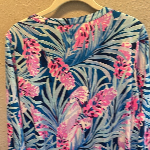 Lilly Pulitzer Daphne Dress Tweethearts Tropical Blue & Pink Women’s Siz… - Picture 7 of 9